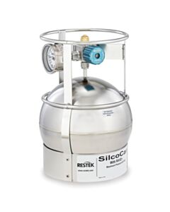 Restek SilcoCan Air Sampling Canister, 3 L, with 3-Port RAVE+ Valve with Gauge