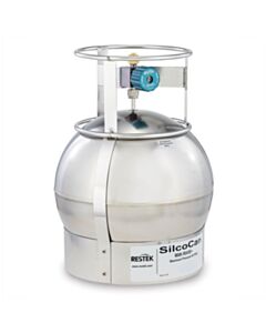 Restek SilcoCan Air Sampling Canister, 6 L, with 2-Port Siltek-Treated RAVE+ Valve