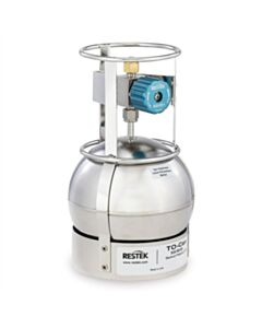 Restek TO-Can Air Sampling Canister, 1 L, with 2-Port RAVE+ Valve