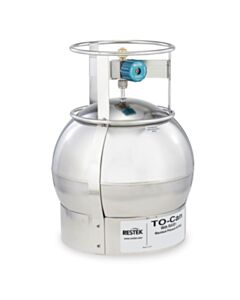 Restek TO-Can Air Sampling Canister, 6 L, with 2-Port RAVE+ Valve