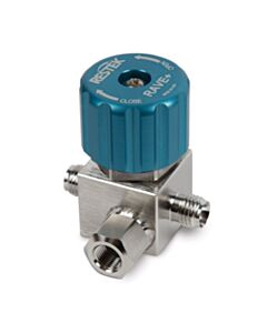 Restek RAVE+ (3-port) 1/4” Diaphragm Valve, Stainless Steel, for Restek Air Canisters