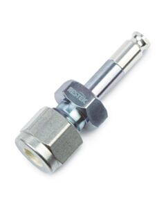 Restek RAVEqc Quick-Connect Male Valve to 1/4" Male Compression Fitting, Siltek Treated
