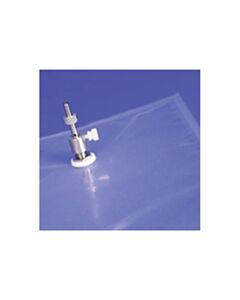 Restek Tedlar Sampling Bag W/Stainless-Steel Push/Pull Valve Only, 3 L, 9.5" x 10", 10-pk.