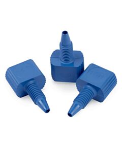 Restek PEEK Fingertight Fittings (Blue, Flat-Sided), Universal, 25-pk.
