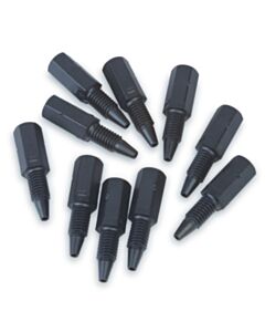 Restek PPS Hex-Head Fittings for HPLC, Black, 5000 psi, 10-pk.