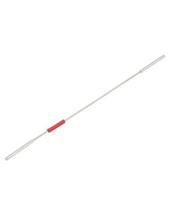 Restek Flexible, Premium Grade Stainless-Steel Tubing, 1/32" OD, W/1/16" Ends, 0.005" ID, Red, 105 mm, ea.
