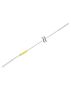 Restek Flexible, Premium Grade Stainless-Steel Tubing, 1/32" OD, W/1/16" Ends, 0.007" ID, Yellow, 600 mm, ea.