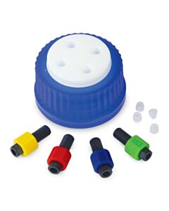 Restek Mobi-Cap for GL-45 Threaded Bottles, 4-Port, ea.
