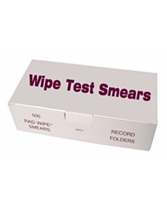 RPI Wipe Test Smears With Record Folders, 1 3/4 Inch Diameter Acrylic Velour, 500 Per Case