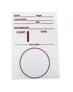 RPI Wipe Test Smears With Record Folders, 1 3/4 Inch Diameter, Cotton, 500 Per Case