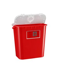 RPI Biohazard Container, Large, 8 Gallon, Red