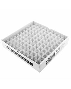 RPI Low Background Glass Scintillation Vials, 20ml Capacity, 22mm Poly Lined Plastic Unattached Screw Caps, 500 Per Case
