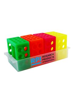 RPI Tube Cube Test Tube Support System, Fluorescent Colors
