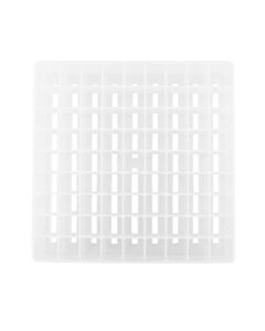 RPI Cryotube Storage Box, Polypropylene, 81 Tube Capacity, 4 Per Case