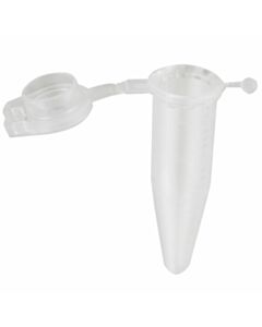 RPI Sheer Lock Ultra-Clear Locking Micro Tubes, 1.5ml Natural, 500 Per Package