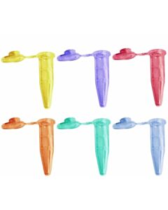 RPI Micro-Centrifuge Tubes, 0.5ml Capacity, Graduated, Assorted, 1000 Per Case
