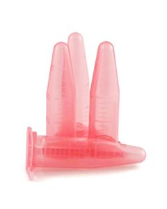 RPI Micro-Centrifuge Tubes, 1.5ml Capacity, Graduated 100µl, Non-Stick, Red, 500 Per Case
