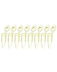 RPI Ultraflux Snapstrip Micro-Tubes, 0.2ml Capacity, Yellow, 120 Strips Per Case