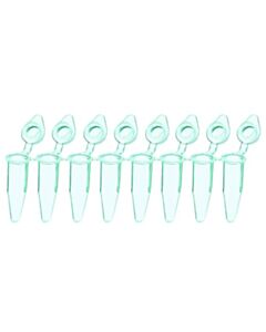 RPI Ultraflux Snapstrip Micro-Tubes, 0.2ml Capacity, Green, 120 Strips Per Case