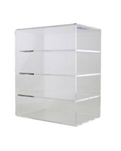 RPI Acrylic Organizer For Flipper Micro-Tube Racks, 4 Rack Capacity, Vertical 8 3/8 X 5 X 10 Inches
