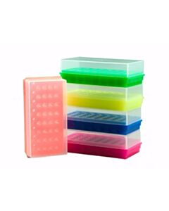RPI Flipper Junior Work Racks With Lids, Assorted Fluorescent Colors, 5 Per Package
