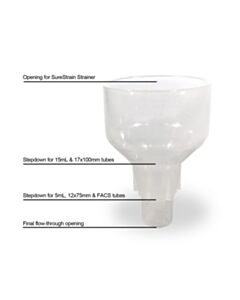 RPI Surestrain Reducing Adapters For 5ml And 15ml Tubes, Sterile, 25 Per Case