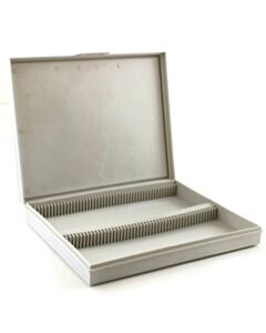 RPI Microscope Slide Box, 100 Slide Capacity, 5 Per Case