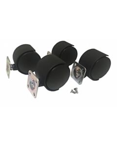 RPI Casters And Mounting Screws For Rad-Lock Boxes, 4 Per Package