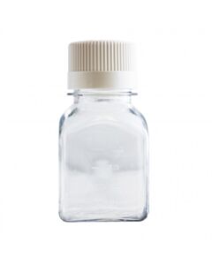 RPI Pet Media Square Bottles, Sterile, 125 mL, 48 Per Case