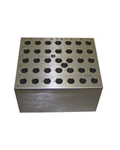 RPI Heating Block ModuLe For Digital Dry Baths, Holds 35 X 6mm Tubes, 3 1/2 X 3 X 2 Inches High