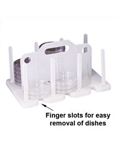 RPI Petri Dish Rack Autoclavable