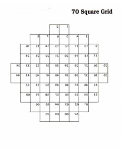 RPI Petristickers, 70 Square Grid, 3 Inch Diameter, 36 Per Package