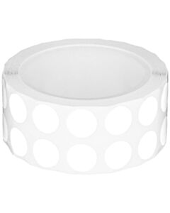 RPI Tough-Spots, 1/2 Inch Diameter For 1.5-2.0ml Tubes, White, 1000 Per Package