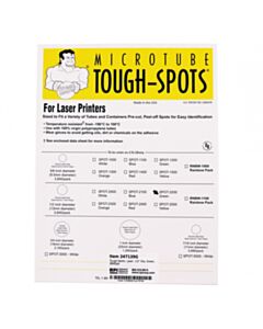 RPI Tough-Spots For Laser Printers, 1/2 Inch Diameter, Green, 3,840 Per Package