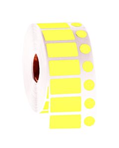 RPI Nitrotag Cryocombo Barcode Labels, 3 Inch Core, Yellow, 4000 Labels Per Roll