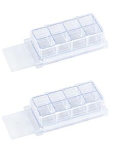 RPI CELL CULTURE SLIDE, 8 WELLS, PS FRAME, GLASS SLIDE, PP HOLDER, 0.2~0.6ML, STERILE, 6 /PACK