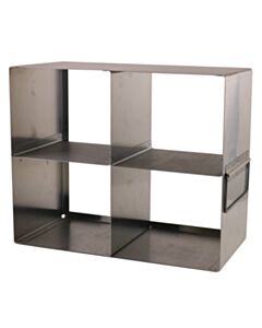 RPI Upright Freezer Rack For 50 And 15 mL Tubes, 2 X 2 Array, 5 7/8 X 12 1/4 X 9 7/8 Inches