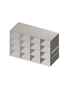 RPI Upright Freezer Rack For 2 Inch Plastic Boxes, 4 X 4 Array, 5 7/8 X 14 3/4 X 9 1/4 Inches