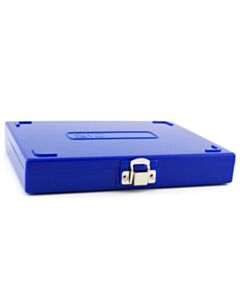 RPI Microscope Slide Box, 100 Slide Capacity, Blue