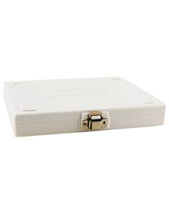 RPI Microscope Slide Box, 100 Slide Capacity, White