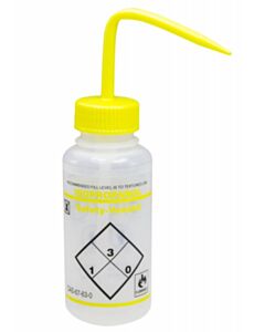 RPI Safety Vented Solvent Wash Bottles, 16oz, Isopropanol, 3 Per Case