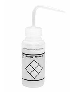 RPI Safety Vented Solvent Wash Bottles, 16oz, Unlabelled, 3 Per Case