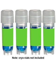 RPI Direct Thermal Cryo-Tags, 1.50 X 0.75 Inches, Green, 750 Per Roll