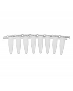 RPI Ultraflux Ez Hinge Pcr Tube Strips, White Tube With Clear Caps, 125 Strips Of 8 Tubes Per Package