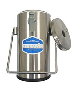 RPI Laboratory Dewar Flask, 2 Liter Capacity, Stainless Steel