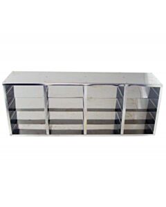 RPI Upright Freezer Rack For Large 2 Inch Boxes, 4 X 4 Array, Rack Dimensions (Inches) 5 7/8 X 24 X 9 1/4h