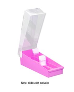 RPI Slidefile Storage System, 3 1/4 X 9 5/8 X 3 3/8, 100 Slots, 400 Slide Capacity, Pink