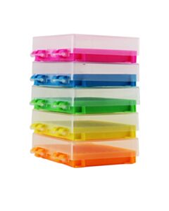 RPI Pcr Tube Rack For 0.2ml Micro-Tubes, 8 X 12 Array, Assorted Standard Colors, 5 Per Case