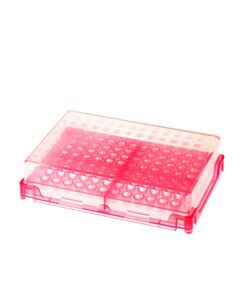 RPI Pcrack Red With Clear Lid, 5 Per Pack
