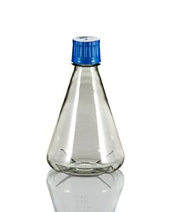 RPI RPI Erlenmeyer Flask Baffled, Optically Clear, Sterile, 2000 mL, Polycarbonate
